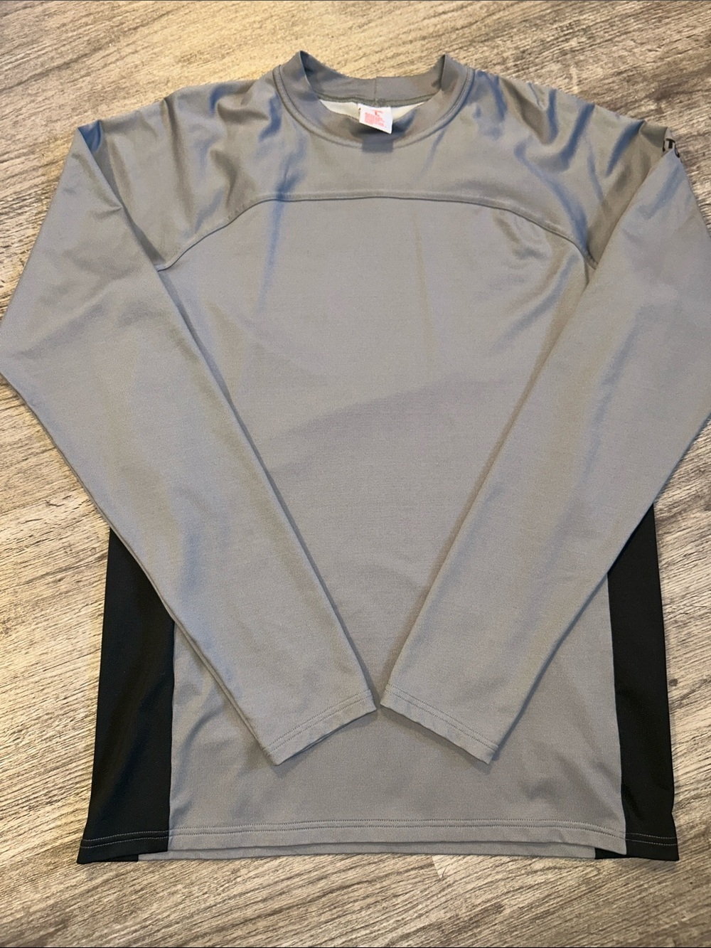 Burton Mens Large Gray Snowboard Base Layer Thermal Performance Shirt